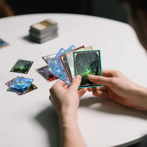 Vista 8 de Mlikero 1200 fundas para tarjetas, fundas para tarjetas mágicas mate, suaves y resistentes al desgarro, aptas para MTG, TCG, CCG (12 colores)