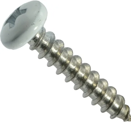 Vista 12 de Hard-to-Find Fastener Tornillos de chapa blanca Phillips Pan de 8 pulgadas x 1 pulgada