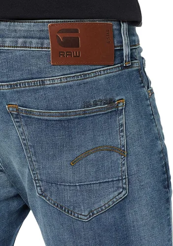 Vista 3 de G-Star RAW Jeans ajustados para hombre 3301, Negro (Pitch Black B964-a810), W x L