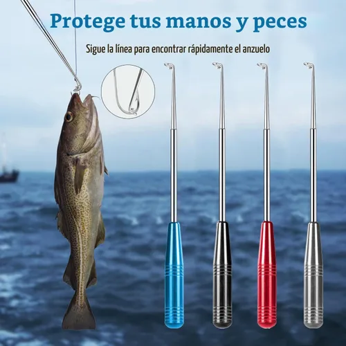 Vista 6 de Fish Hook Remover Tool, Fishing Hook Quick Removal Device, Fishing Gear and Accessories Security Extractor Equipment Kits for Adult, Hook Extractor