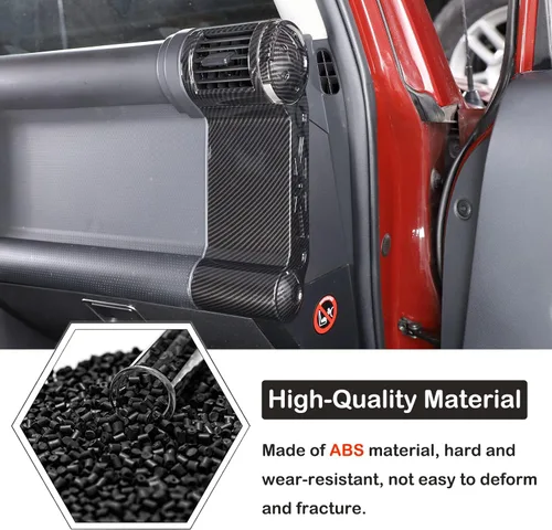 Vista 3 de Aunginsy Cubierta de salida de aire lateral de consola central compatible con Toyota FJ Cruiser 2007-2021 Cubierta de panel lateral de aire