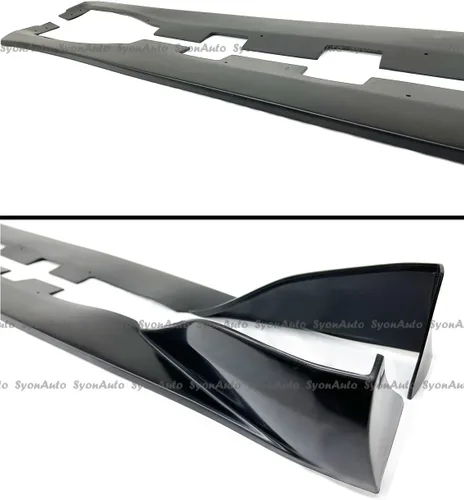 Vista 4 de Compatible con Toyota GR86 Subaru BRZ 2022-2024 V2 estilo negro mate panel lateral izquierdo extensión de kit de aleta Rocket
