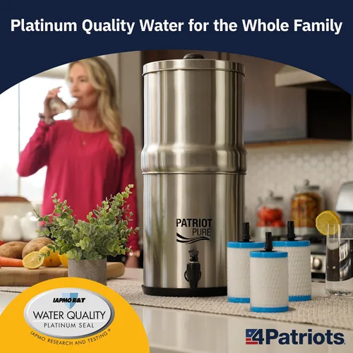 Vista 4 de Filtro de agua Patriot Pure Nanomesh Paquete de 3 para más de 200 contaminantes, bueno para hasta 800 galones