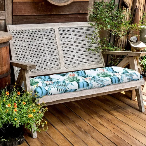 Vista 8 de Wesiti Cojín de descanso de 67 x 21 pulgadas, cojín para silla tumbona de patio para interiores y exteriores, tapete mecedora de repuesto