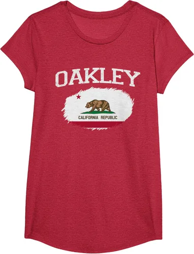 Vista 45 de OAKLEY CA CALIFORNIA Flag Vintage USA Sports Hombre Mujer Camiseta, Negro