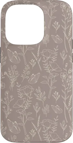 Vista 17 de Butterfly Meadow - Carcasa para iPhone 16, diseño botánico de flores silvestres