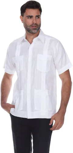 Vista 2 de Mojito Collection Camisa Guayabera clásica mezcla de polialgodón manga corta NCM-1673