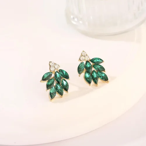 Vista 5 de Aretes de diamantes de imitación para mujer, pequeños y delicados aretes de gota de cristal para niñas, lindos bisutería para novia, boda, fiesta