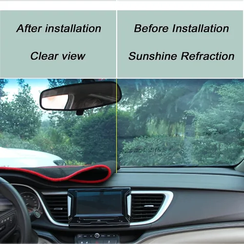 Vista 5 de Cubierta del tapete para salpicadero, consola central interior personalizada compatible con Nissan Rogue S SV SL SUV 2021 2022 accesorios de tablero
