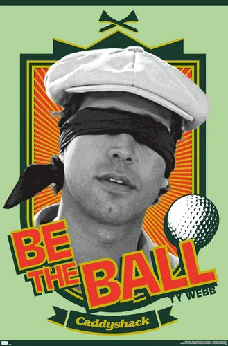 Vista 23 de Trends International Caddyshack - Póster de pared Be the Ball, 14.725 x 22.375 pulgadas, versión enmarcada de madera de granero
