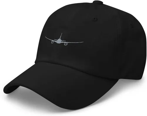 Vista 3 de Sombrero de avión, gorra de béisbol unisex bordada, regalos de avión, sombrero de piloto, diseño 2, regalos de piloto, regalos de estudiante volador.