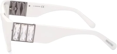 Vista 4 de SWAROVSKI Gafas graduadas rectangulares SK5473 021 Blanco 2.126 in, Blanco