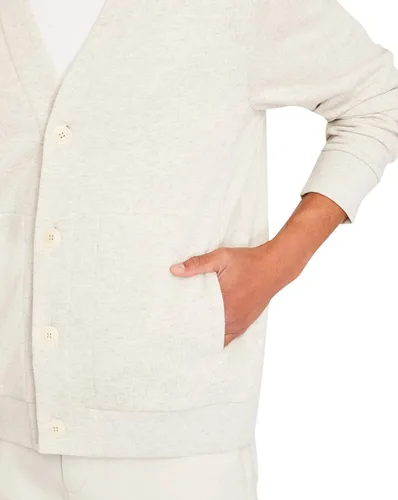 Vista 4 de Club Monaco Sudadera tipo cárdigan de rizo para hombre