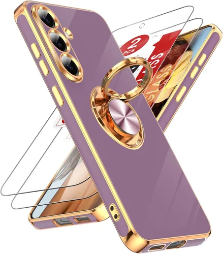 Vista 47 de LeYi Funda para iPhone XR: con Protector de Pantalla de Vidrio Templado [Paquete de 2] Soporte de Anillo Giratorio de 360°, Soporte Magnético