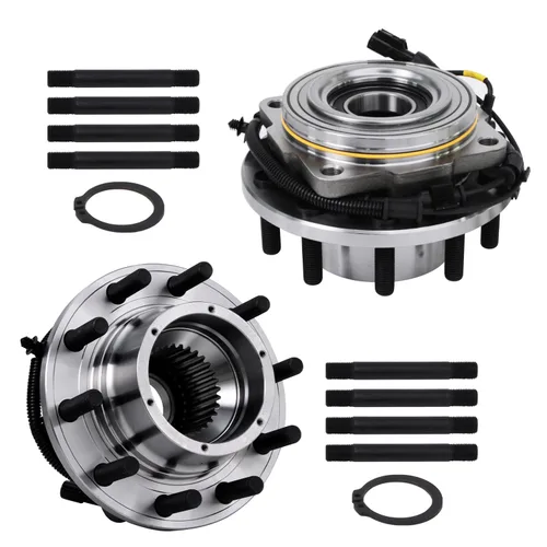 Vista 66 de Detroit Axle - 2.2L Bujes de rodamiento de rueda delanteros de 2 piezas para Honda Accord 90-97, 97 Acura CL, 2 rodamientos de ruedas y conjunto