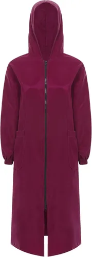 Vista 3 de Delantal de cocina para hombre y mujer, con capucha, de manga larga, impermeable, con cremallera