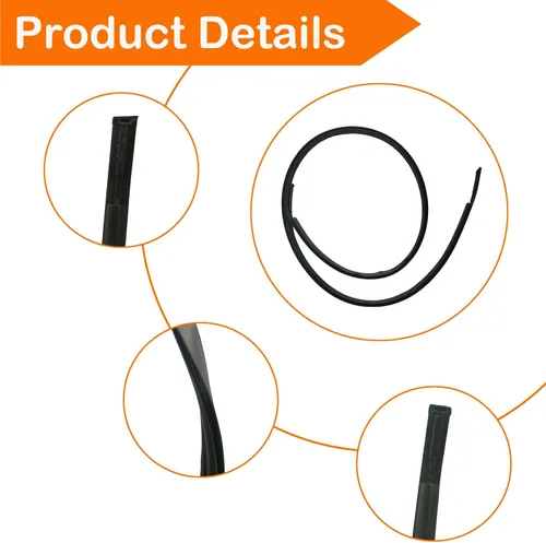 Vista 4 de 2 piezas de moldura de goteo de techo burlete compatible con Toyota Camry 2012-2017, kit de sellado de moldura de techo lado izquierdo y derecho