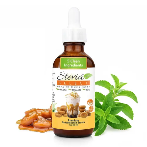 Vista 7 de Stevia Select Sabor a Cereza Negra Líquido de Stevia – Edulcorante Cero Calorías para Café, Té, Bebidas y Horneado, 100% Natural, Sin Eritritol