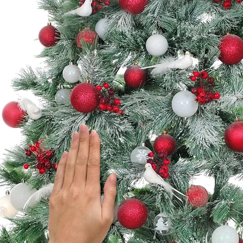 Vista 7 de RoomMates RMK4838GM - Calcomanías de pared gigantes para árbol de Navidad con tira de luces