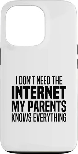 Vista 10 de I Don't Need The Internet My Parents Knows Everything Funny Case for iPhone XR