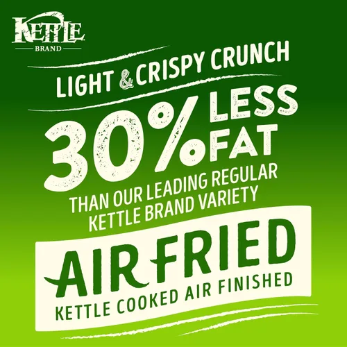 Vista 5 de Kettle Brand Papas fritas, chips de caldera jalapeño fritas al aire, bolsa de 6.5 onzas