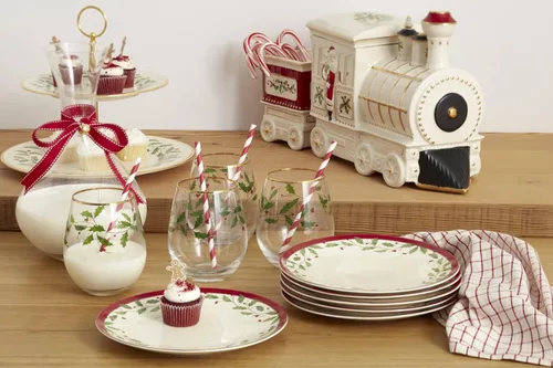 Vista 3 de Lenox 893490 - Servidor de 2 niveles navideño