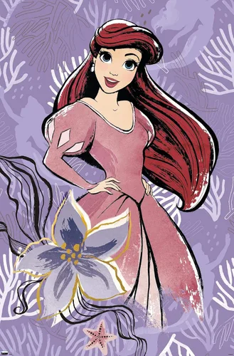 Vista 11 de Disney Ultimate Princess Celebration - Póster de pared de Ariel, 22.4 pulgadas de largo x 14.7 pulgadas, versión enmarcada en madera de granero