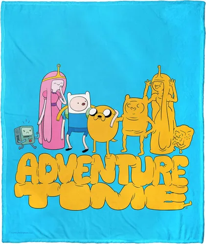 Vista 16 de Northwest Adventure Time - Manta de seda táctil, 50 x 60 pulgadas, Adventure Comic