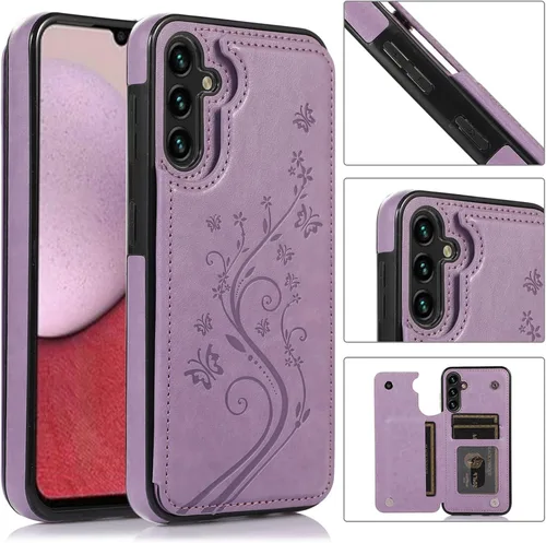 Vista 2 de Asuwish Funda de teléfono para Samsung Galaxy A16 5G/4G con protector de pantalla de vidrio templado y tarjetero con soporte para tarjetero, soporte