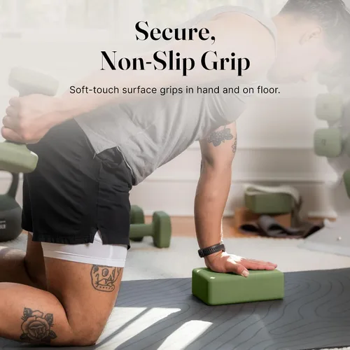 Vista 3 de WeGym Yoga blocks with Anti-Slip, Comfortable Grip, Sturdy Sides for Secure Workouts at Home, for Yoga, and Pilate Training