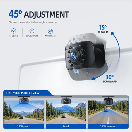 Vista 7 de eRapta ERT01 Cámara de respaldo HD para placa de matrícula de visión trasera cámara de reversa universal para camioneta, automóvil, SUV, ángulo