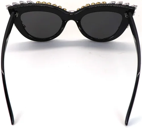Vista 4 de Gafas de sol retro Cateye para mujer protección UV400 ojo de gato brillantes M