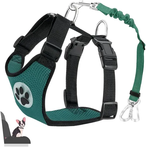 Vista 20 de Lukovee Cinturón de seguridad para perro para el coche, arnés de coche ajustable para perros grandes, medianos y pequeños, cinturón de seguridad