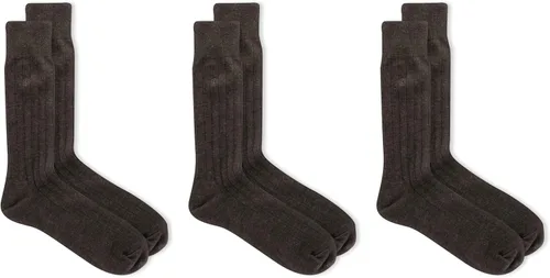 Vista 3 de Chaps Men's Soft Touch True Rib Dress Crew Socks-3 Pair Pack-Modal Blend and Embroidered Detail