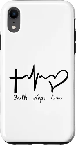 Vista 8 de Funda para iPhone 12/12 Pro Faith Hope & Love Christians