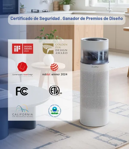 Vista 8 de Purificador de aire 2 en 1 con humidificador, purificadores de aire para el hogar, habitación grande, humidificador y purificador de aire en un