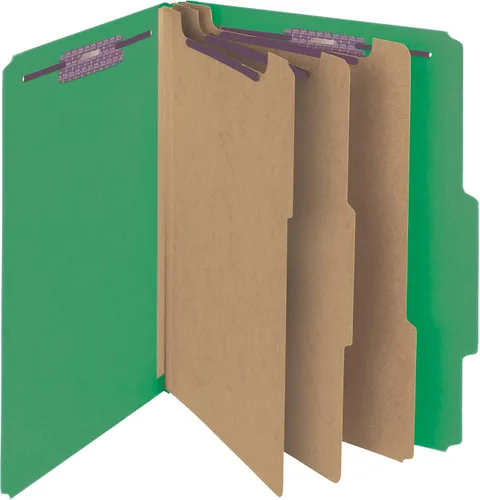 Vista 13 de Smead - Carpeta de archivo para clasificación, de cartón prensado, con sujetadores SafeSHIELD, 3 divisiones, expansores de 7.6 cm, tamaño carta, Azul