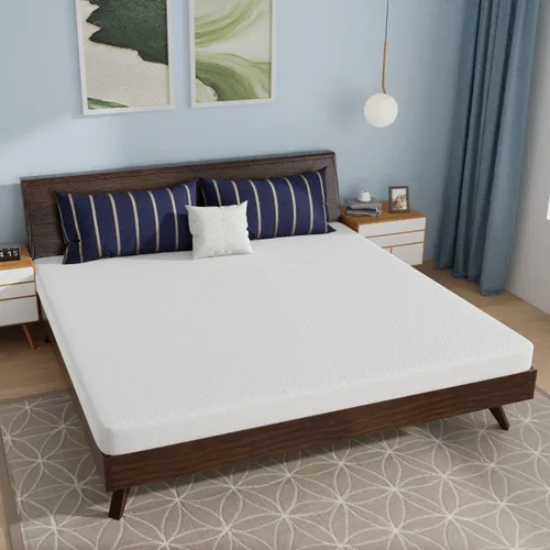Vista 23 de PayLessHere Colchón de espuma viscoelástica de 5 pulgadas, colchón con infusión de carbón de bambú de gel de enfriamiento, colchones de firmeza