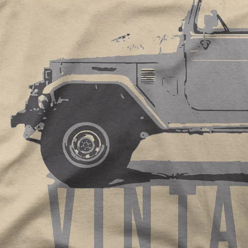Vista 4 de FJ40 Cruiser Vintage Series Camiseta de algodón natural para hombre
