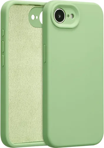 Vista 103 de Funda de silicona para iPhone Air, con [protección completa de la cámara] [forro de microfibra suave antiarañazos], funda de silicona líquida ultra