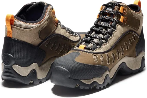 Vista 7 de Timberland PRO Mudslinger Mid - Tenis de moda impermeables con cordones para hombre Marrón Nubuck
