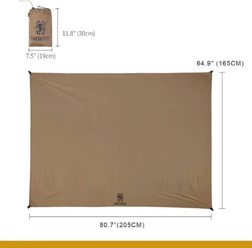 Vista 3 de OneTigris Huella impermeable de la tienda, 81" x 65