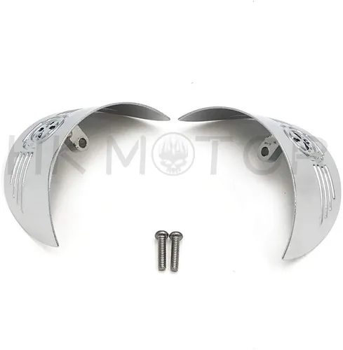 Vista 6 de HONGK - Viseras de señal de giro compatibles con Harley 86-92 FXRT/86-90 FLST/88-17 FLSTC/94-17 FLHR [B07MF8W714]