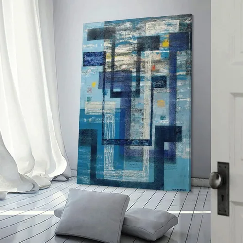 Vista 3 de QINGLIN Irene Rice Pereira Poster-The Spirit of Air Circa Canvas Poster Bedroom Decor Sports Landscape Office Room Decor Poster Gift