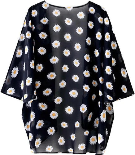 Vista 5 de BB&KK Kimono para mujer, cárdigans ligeros de verano