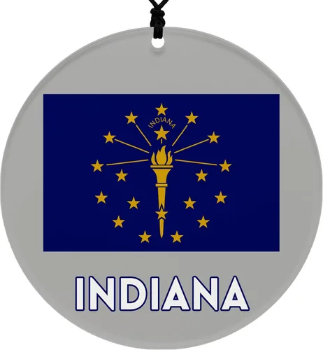 Vista 9 de Missouri Christmas Ornament - Festive Design Featuring State Flag - 2026 Hanging Acrylic Disc Decoration for Tree - Unique and Home Decor