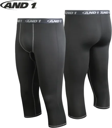 Vista 3 de AND1 Pantalones de compresión para hombre, capa base atlética para gimnasio