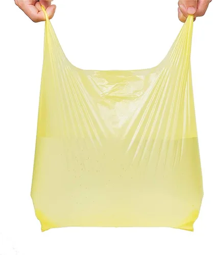 Vista 4 de LazyMe Bolsas de plástico para camisetas, bolsas de plástico con asas a granel para compras de comestibles y al por menor, bolsas de plástico