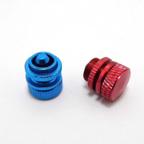 Vista 2 de Piezas de juguete a control remoto: 1 tapón de tubo de llenado de combustible de gasolina de aluminio, tapón de tubo de línea de puntos, tapa