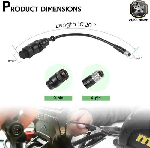 Vista 7 de 1852076 MKR-US2-16 Cable adaptador universal Sonar 2 para Lowrance Elite Ti2 y HDS a motor de arrastre, 9 pines, negro